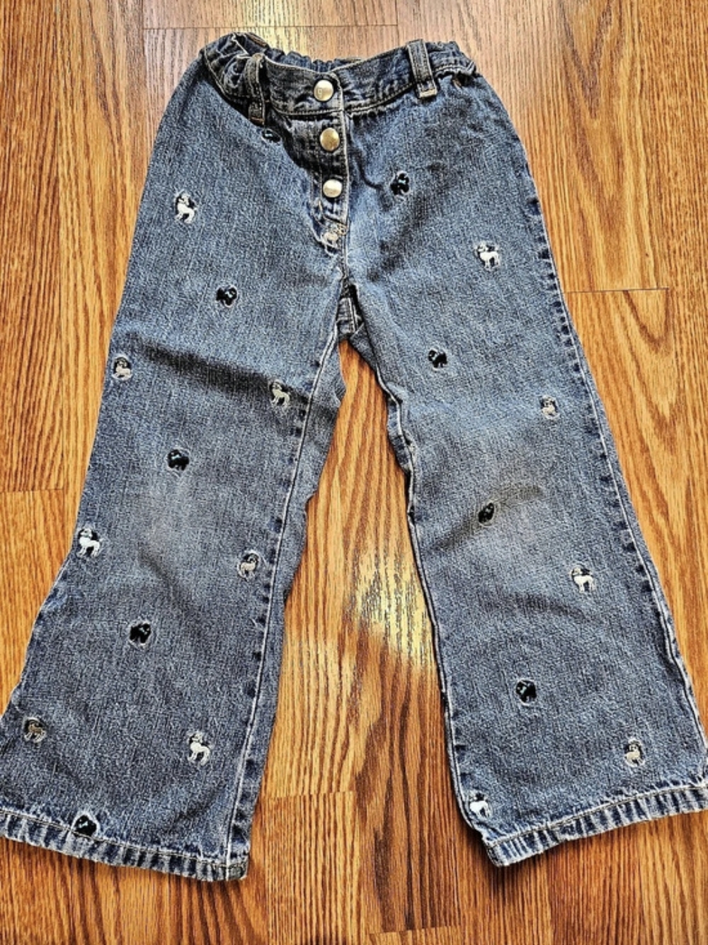 Gymboree Girls Size 5t Wide Leg Jeans Y2k